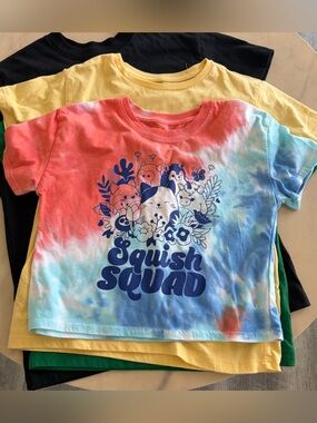 Kids Girls Short Sleeve T-Shirts Lot Of 9